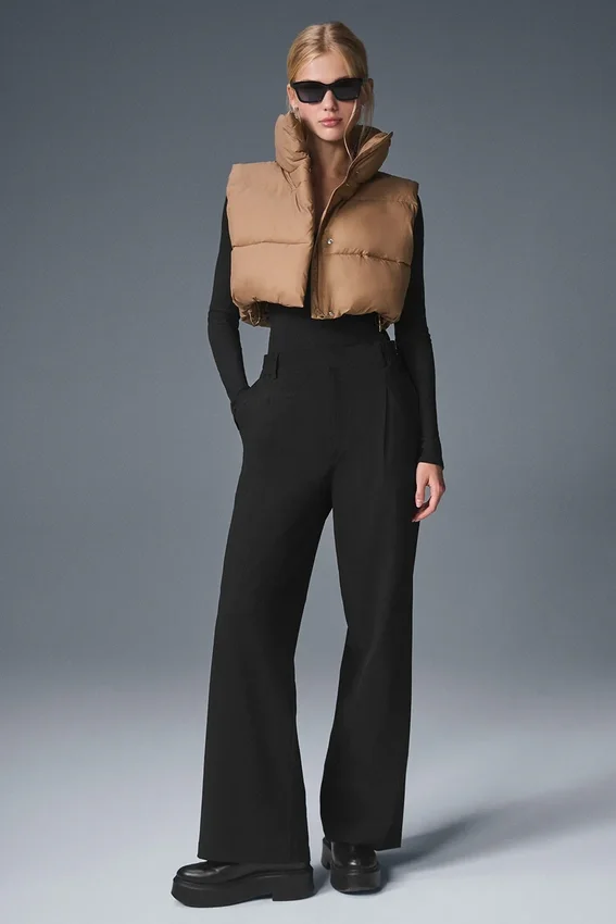 Gilet imbottito corto Gold Rush - Mandorla tostata