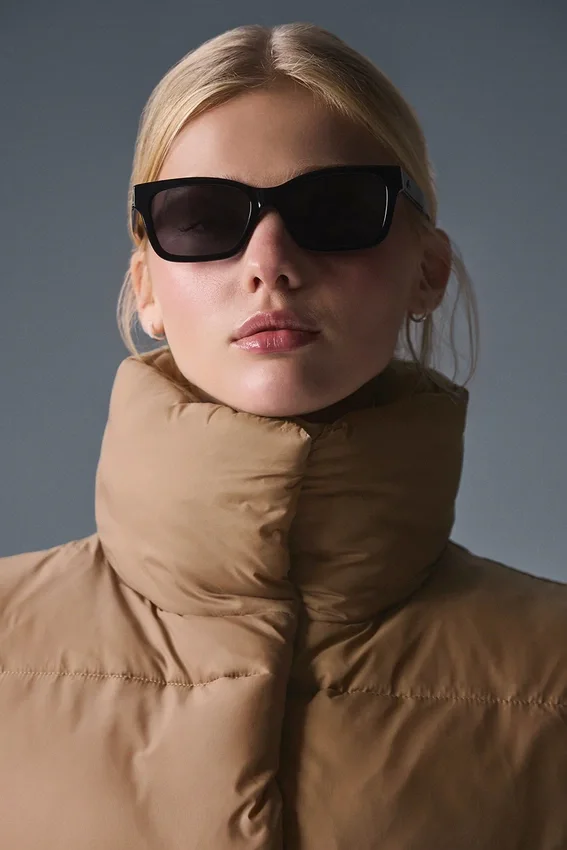 Gilet imbottito corto Gold Rush - Mandorla tostata