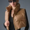 Gilet imbottito corto Gold Rush - Mandorla tostata