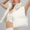 Gilet imbottito Gold Rush corto - Avorio