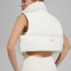 Gilet imbottito Gold Rush corto - Avorio