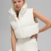 Gilet imbottito Gold Rush corto - Avorio
