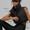 Gilet imbottito Gold Rush corto - Nero