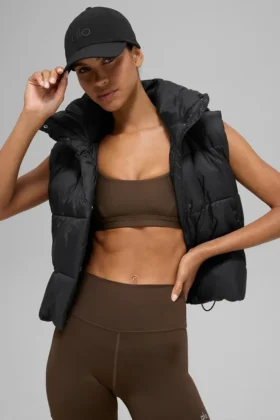 Gilet imbottito Gold Rush – Nero