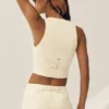 Gilet Riviera in misto lino - Beige sabbia