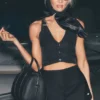 Gilet Riviera in misto lino - Nero