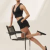 Gilet Riviera in misto lino - Nero