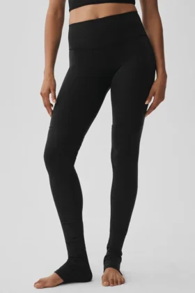 Goddess Legging Airbrush a vita alta “Highlight Goddess” - Nero