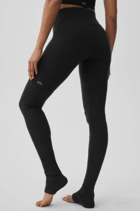 Goddess Legging Airbrush a vita alta “Highlight Goddess” – Nero