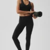Goddess Legging Airbrush a vita alta “Highlight Goddess” - Nero