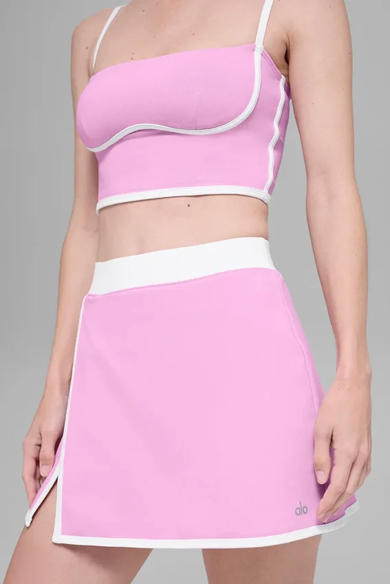 Gonna aerodinamica Airbrush - Rosa Candy Heart/Bianco