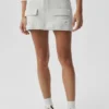 Gonna cargo in maglia Scholar - Bianco melange
