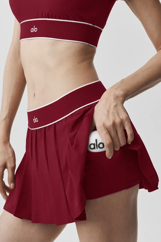 Gonna da tennis a vita bassa "Amp It up" - Rosso Summer Romance