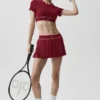 Gonna da tennis a vita bassa "Amp It up" - Rosso Summer Romance