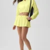 Copricostume corto Breezy con zip integrale - Giallo sole