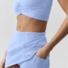 Gonna da tennis High-Waist Airbrush Good Form - Blu Provenza chiaro