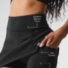 Gonna da tennis High-Waist “Good Form” con effetto Airbrush - Nero