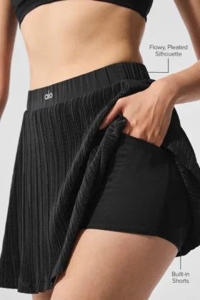 Gonna da tennis Micro Plissé – Nera