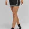 Gonna Highline in maglia a coste – Nero/Bianco
