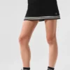 Gonna in maglia stile maglione da tennis club - Nero/Avorio