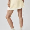 Gonna in maglia stile maglione Tennis Club - Avena/Bianco