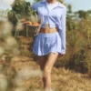 Gonna-pantaloncino Unmatched - Blu Provenza chiaro