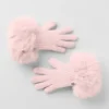 Guanti in cashmere Courchevel - Rosa ghiaccio