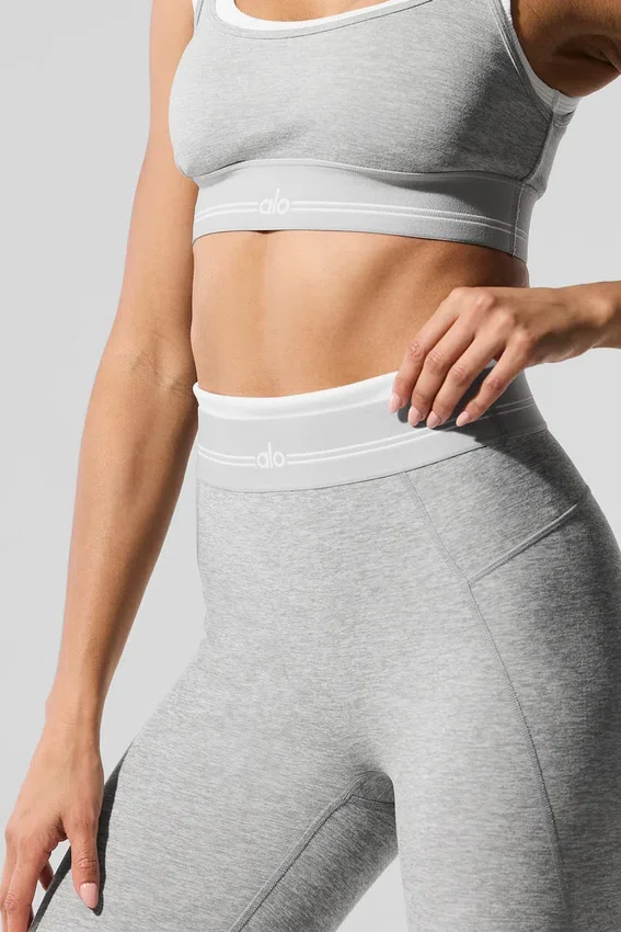 High-Waist 7/8 “Better Together” Leggings - Grigio melange sportivo