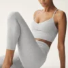 High-Waist 7/8 Highlight Alosoft Legging – Grigio melange sportivo