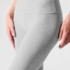 High-Waist 7/8 Highlight Alosoft Legging – Grigio melange sportivo