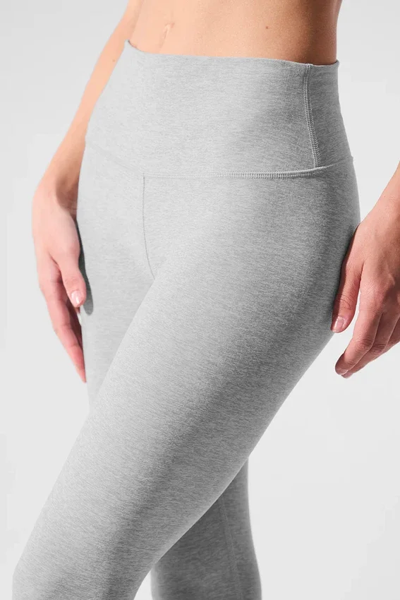 High-Waist 7/8 Highlight Alosoft Legging – Grigio melange sportivo