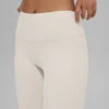 High-Waist 7/8 Highlight Leggings - Beige