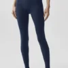 High-Waist Airbrush 7/8 Better Together Leggings - Blu navy/Bianco