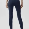 High-Waist Airbrush 7/8 Better Together Leggings - Blu navy/Bianco