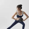 High-Waist Airbrush 7/8 Better Together Leggings - Blu navy/Bianco