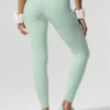High-Waist Airbrush 7/8 Better Together Leggings - Menta/Bianco