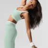 High-Waist Airbrush 7/8 Better Together Leggings - Menta/Bianco