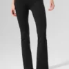 High-Waist Airbrush 7/8 Bootcut Legging - Nero