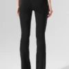 High-Waist Airbrush 7/8 Bootcut Legging - Nero