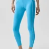 High-Waist Airbrush 7/8 Heart Throb Leggings - Blu azzurro/Bianco