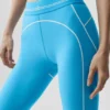 High-Waist Airbrush 7/8 Heart Throb Leggings - Blu azzurro/Bianco