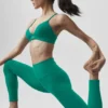 Reggiseno Splendor - Verde smeraldo/Bianco