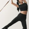 High-Waist Airbrush Airbrush Legging 7/8 - Nero