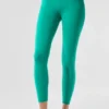 High-Waist Airbrush Airbrush Legging 7/8 - Verde abete