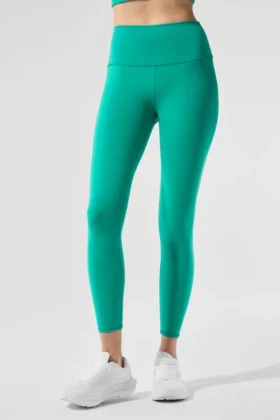 High-Waist Airbrush Airbrush Legging 7/8 - Verde abete