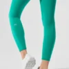 High-Waist Airbrush Airbrush Legging 7/8 - Verde abete