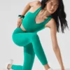 High-Waist Airbrush Airbrush Legging 7/8 - Verde abete
