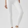 High-Waist Airbrush Fast Track Leggings - Bianco/Nero