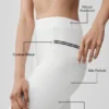High-Waist Airbrush Fast Track Leggings - Bianco/Nero