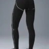 High-Waist Airbrush Heart Throb Legging - Nero/Bianco